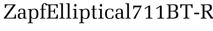 ZapfElliptical711BT-Roman