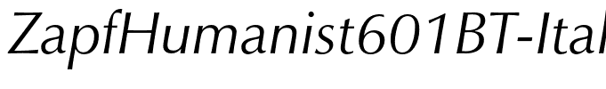 ZapfHumanist601BT-Italic