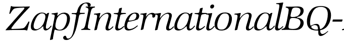ZapfInternationalBQ-LightItalic