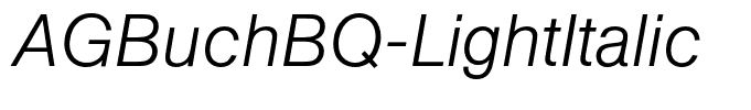 AGBuchBQ-LightItalic