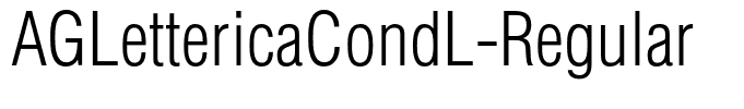 AGLettericaCondL-Regular