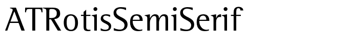 ATRotisSemiSerif