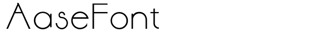 AaseFont