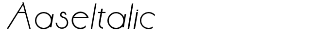 AaseItalic