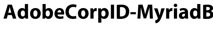 AdobeCorpID-MyriadBd