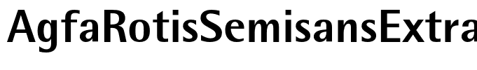 AgfaRotisSemisansExtraBold