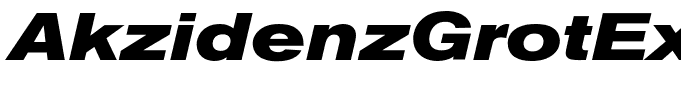 AkzidenzGrotExtBQ-BoldItalic