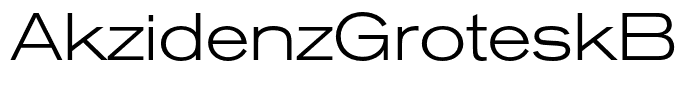 AkzidenzGroteskBE-LightEx