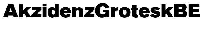 AkzidenzGroteskBE-Super
