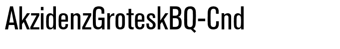 AkzidenzGroteskBQ-Cnd