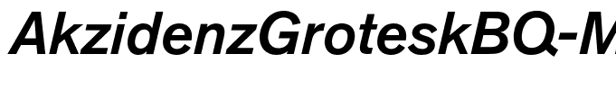 AkzidenzGroteskBQ-MediumItalic
