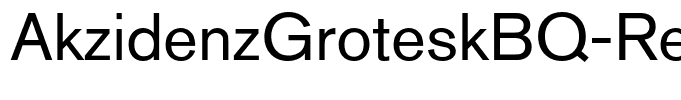 AkzidenzGroteskBQ-Reg