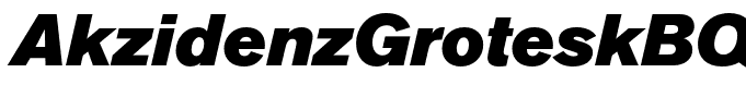 AkzidenzGroteskBQ-SuperItalic