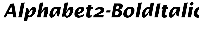 Alphabet2-BoldItalic