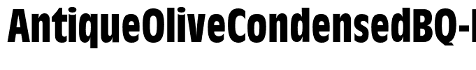 AntiqueOliveCondensedBQ-Bold