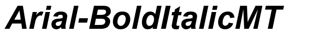 Arial-BoldItalicMT