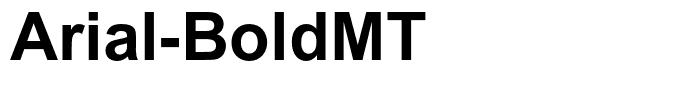 Arial-BoldMT