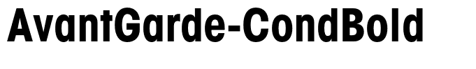 AvantGarde-CondBold