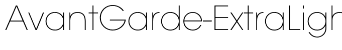 AvantGarde-ExtraLight