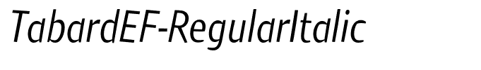TabardEF-RegularItalic