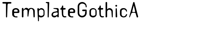 TemplateGothicA