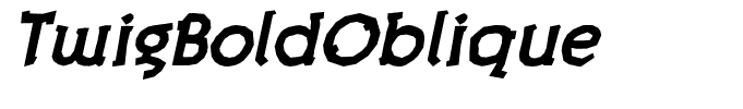 TwigBoldOblique