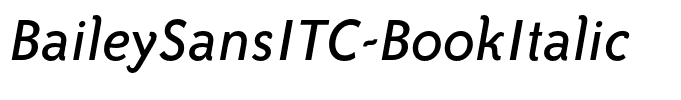 BaileySansITC-BookItalic