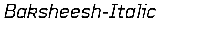 Baksheesh-Italic
