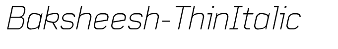 Baksheesh-ThinItalic