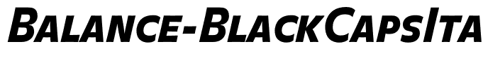 Balance-BlackCapsItalic