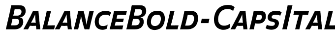 BalanceBold-CapsItalic
