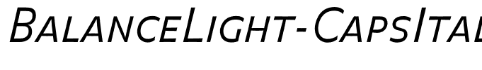 BalanceLight-CapsItalic