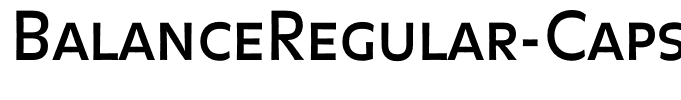 BalanceRegular-Caps
