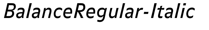 BalanceRegular-Italic