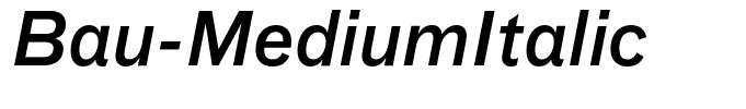 Bau-MediumItalic