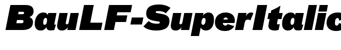 BauLF-SuperItalic