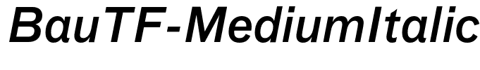 BauTF-MediumItalic