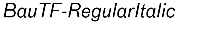 BauTF-RegularItalic