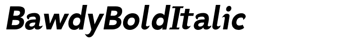 BawdyBoldItalic