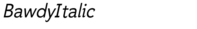 BawdyItalic