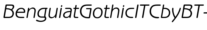 BenguiatGothicITCbyBT-BookItal