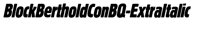 BlockBertholdConBQ-ExtraItalic