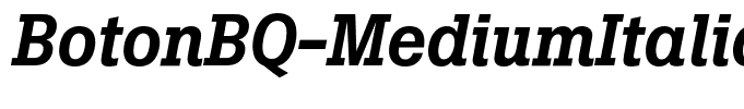BotonBQ-MediumItalic