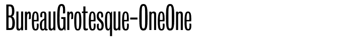 BureauGrotesque-OneOne