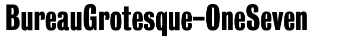 BureauGrotesque-OneSeven