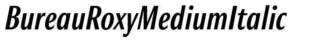 BureauRoxyMediumItalic