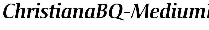 ChristianaBQ-MediumItalic