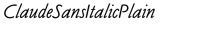 ClaudeSansItalicPlain