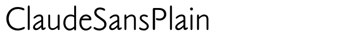 ClaudeSansPlain