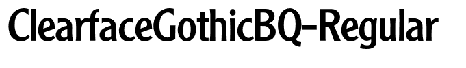 ClearfaceGothicBQ-Regular